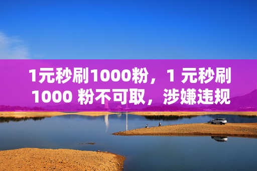 1元秒刷1000粉，1 元秒刷 1000 粉不可取，涉嫌违规