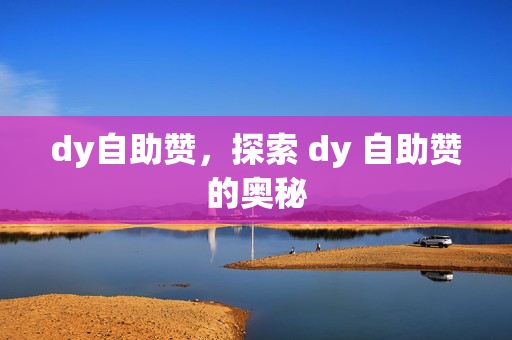 dy自助赞，探索 dy 自助赞的奥秘