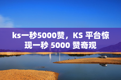 ks一秒5000赞，KS 平台惊现一秒 5000 赞奇观