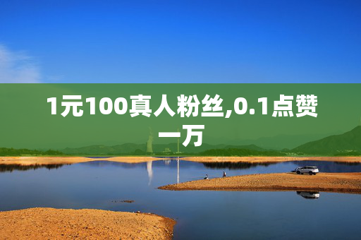 1元100真人粉丝,0.1点赞一万