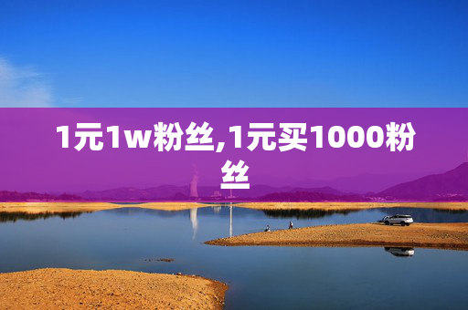 1元1w粉丝,1元买1000粉丝