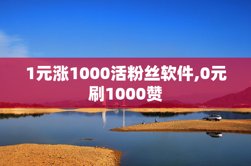 1元涨1000活粉丝软件,0元刷1000赞