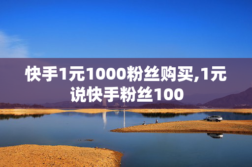 快手1元1000粉丝购买,1元说快手粉丝100