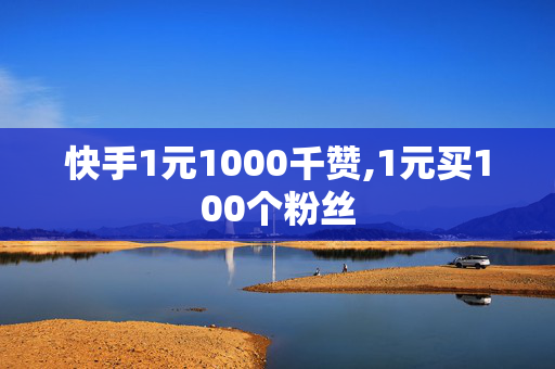 快手1元1000千赞,1元买100个粉丝