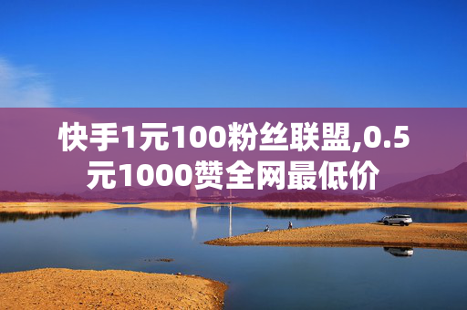 快手1元100粉丝联盟,0.5元1000赞全网最低价