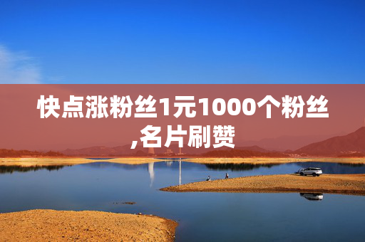 快点涨粉丝1元1000个粉丝,名片刷赞