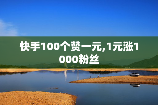 快手100个赞一元,1元涨1000粉丝