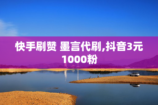 快手刷赞 墨言代刷,抖音3元1000粉