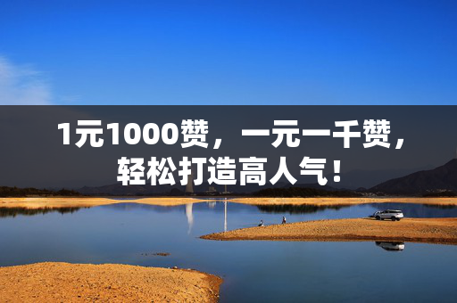 1元1000赞，一元一千赞，轻松打造高人气！