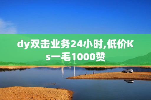 dy双击业务24小时,低价Ks一毛1000赞