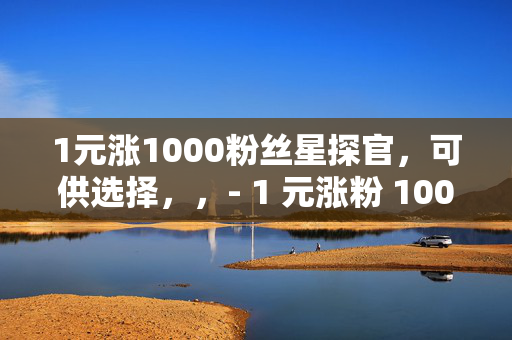 1元涨1000粉丝星探官，可供选择，，- 1 元涨粉 1000，星探官带你快速涨粉