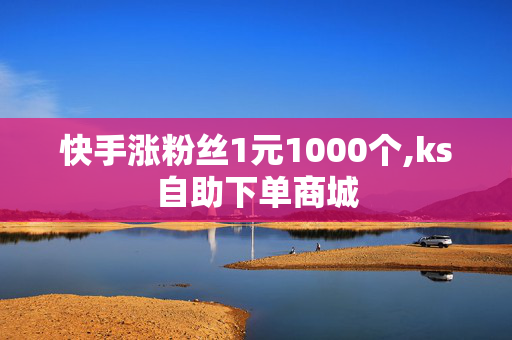 快手涨粉丝1元1000个,ks自助下单商城