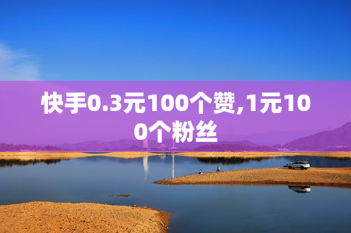 快手0.3元100个赞,1元100个粉丝