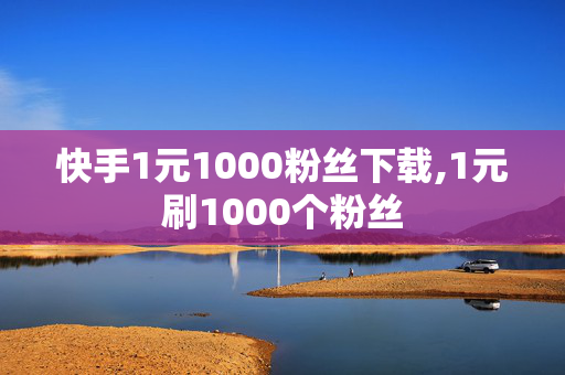 快手1元1000粉丝下载,1元刷1000个粉丝