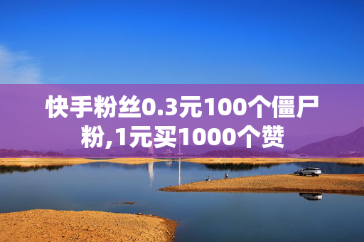 快手粉丝0.3元100个僵尸粉,1元买1000个赞