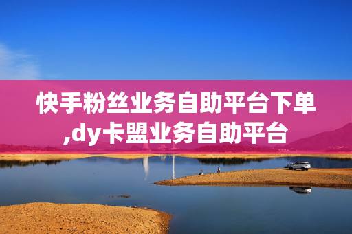 快手粉丝业务自助平台下单,dy卡盟业务自助平台