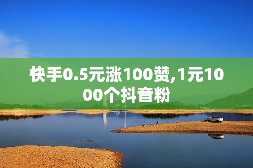 快手0.5元涨100赞,1元1000个抖音粉