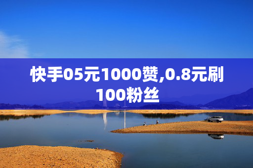 快手05元1000赞,0.8元刷100粉丝