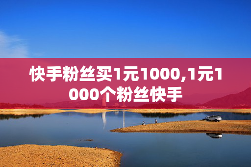 快手粉丝买1元1000,1元1000个粉丝快手