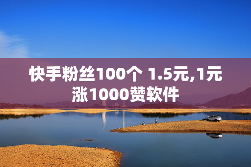 快手粉丝100个 1.5元,1元涨1000赞软件