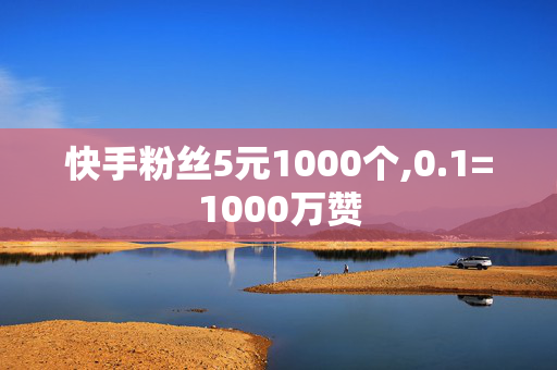 快手粉丝5元1000个,0.1=1000万赞