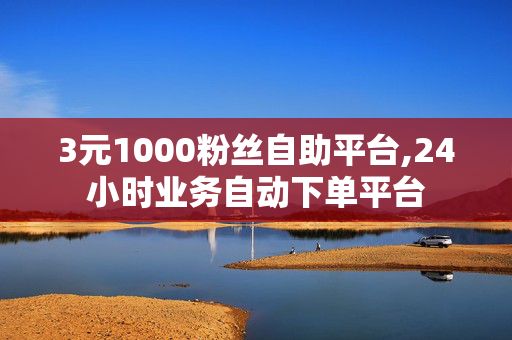 3元1000粉丝自助平台,24小时业务自动下单平台