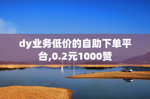 dy业务低价的自助下单平台,0.2元1000赞