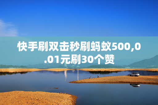 快手刷双击秒刷蚂蚁500,0.01元刷30个赞