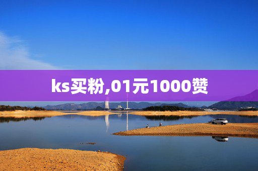 ks买粉,01元1000赞