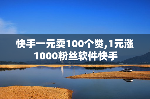 快手一元卖100个赞,1元涨1000粉丝软件快手