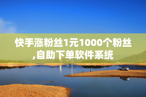 快手涨粉丝1元1000个粉丝,自助下单软件系统