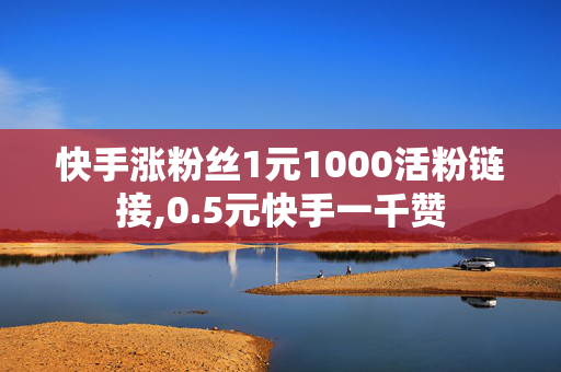 快手涨粉丝1元1000活粉链接,0.5元快手一千赞