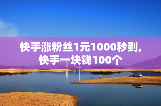 快手涨粉丝1元1000秒到,快手一块钱100个