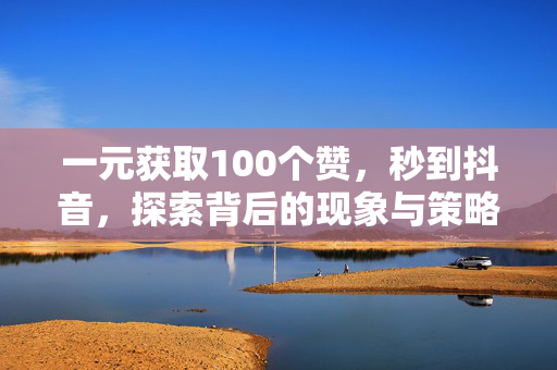 一元获取100个赞，秒到抖音，探索背后的现象与策略