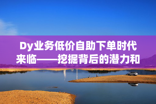 Dy业务低价自助下单时代来临——挖掘背后的潜力和效益