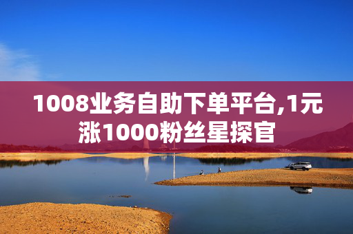 1008业务自助下单平台,1元涨1000粉丝星探官