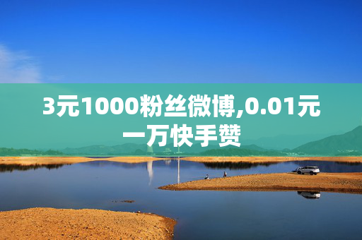 3元1000粉丝微博,0.01元一万快手赞