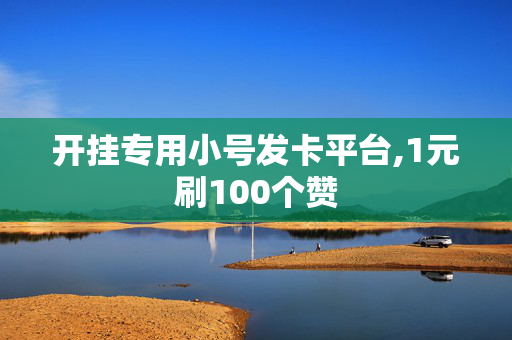 开挂专用小号发卡平台,1元刷100个赞